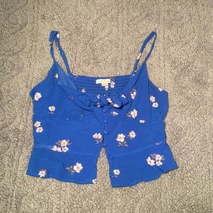 Royal blue crop top from American Eagle